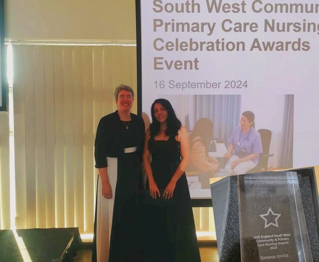 Somerset nurse wins award from NHS for going 'above and beyond'